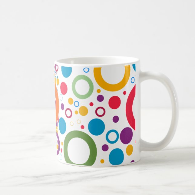 Kreise von Farben Kaffeetasse (Rechts)