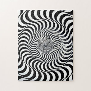 Kreise Wavy Spiral Grafische Herausforderung Puzzl Puzzle