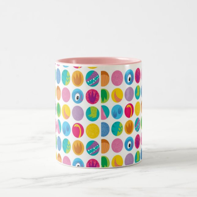 Kreise Zwei-Ton Tasse (Mittel)