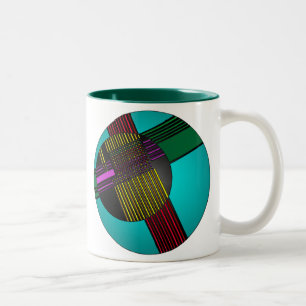 Kreise Zweifarbige Tasse