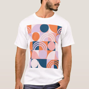 Kreisel Mitte des Jahrhunderts Streifen: geometris T-Shirt