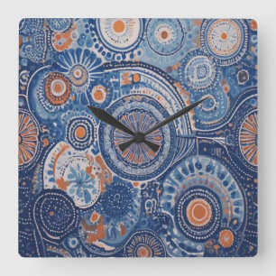 Kreisel Quadratische Wanduhr