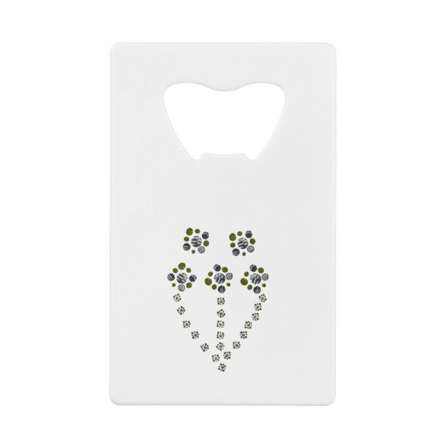 Kreisel verzweigen wie ein Baumzweig Geldbeutel Flaschenöffner (Vorderseite)