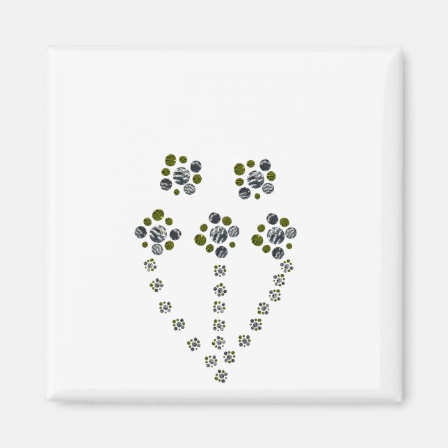 Kreisel verzweigen wie ein Baumzweig Magnet (Vorne)