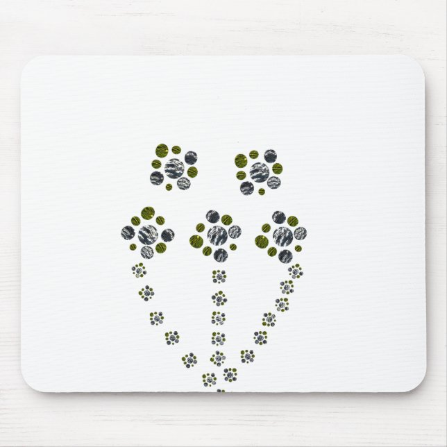 Kreisel verzweigen wie ein Baumzweig Mousepad (Vorne)