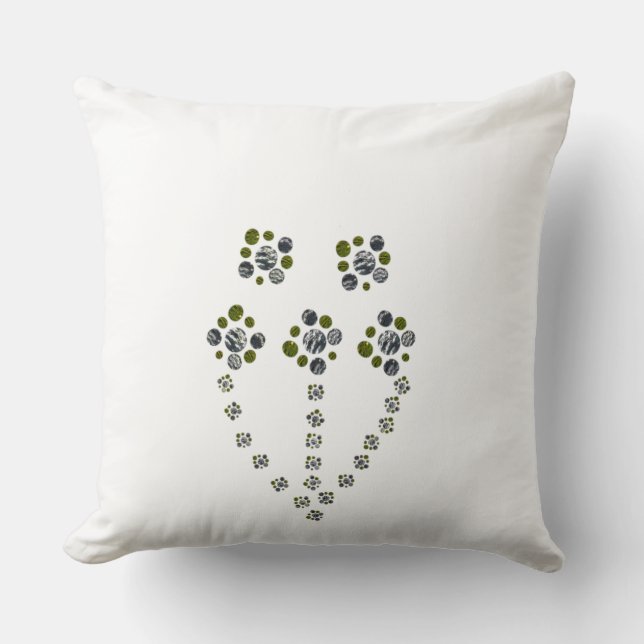 Kreiselbänder verzweigen wie ein Baumzweig Kissen (Vorderseite)