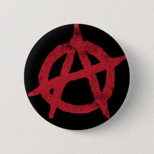 "kreisen Sie ein" Anarchiesymbol ein Button
