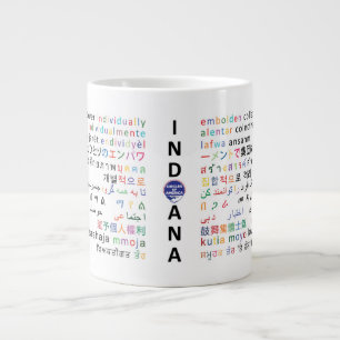 Kreisen von Indiana - Sprachen von Indiana 1p Jumbo-Tasse