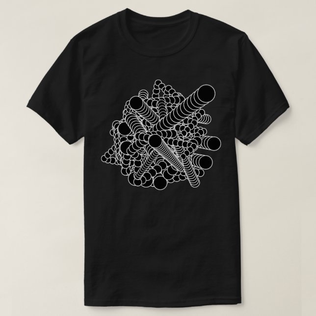 kreisförmige geometrische Röhren T-Shirt (Design vorne)