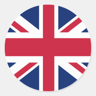 Kreisförmiger Union Jack Aufkleber