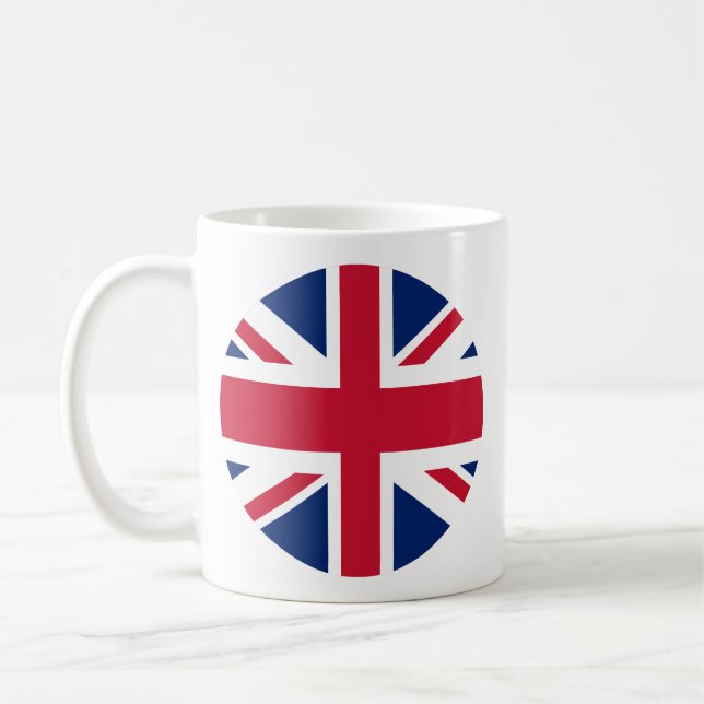 Kreisförmiger Union Jack Kaffeebecher Kaffeetasse (Links)