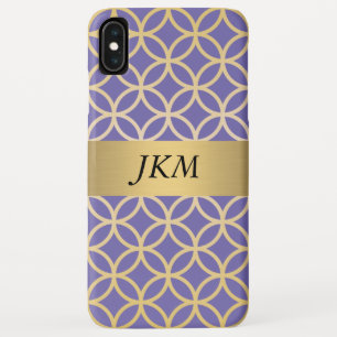 Kreisförmiges Gold-Lila-Muster Case-Mate iPhone Hülle
