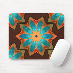Kreisförmiges Kaleidoskop in einer Mischung aus ho Mousepad