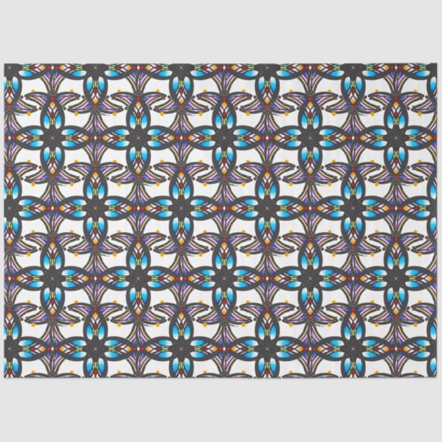 Kreisgestaltung aus Glas Seidenpapier (Vorderseite)