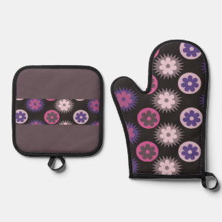 Kreisgestaltung Ofenhandschuh & Topflappen-Set
