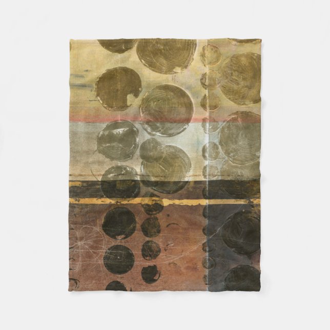 Kreisgrüne Tropfen Fleecedecke (Vorderseite)