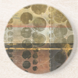 Kreisgrüne Tropfen Getränkeuntersetzer