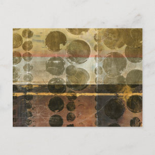 Kreisgrüne Tropfen Postkarte