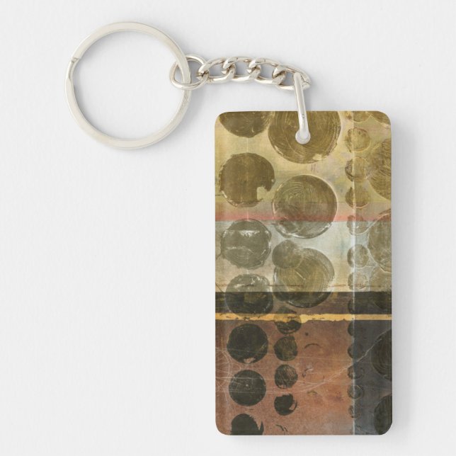 Kreisgrüne Tropfen Schlüsselanhänger (Vorderseite)