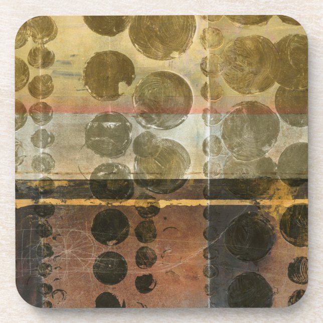 Kreisgrüne Tropfen Untersetzer (Vorderseite)