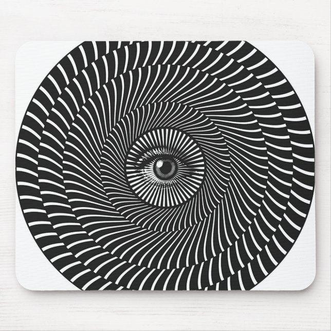 Kreislauf des Schwarzen und Weißen Auges Mousepad (Vorne)