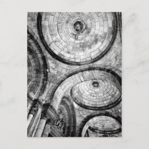 Kreislaufmuster in Brick am Sacre Couer Postkarte