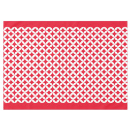 Kreislaufmuster weiß und rot Tischdecken