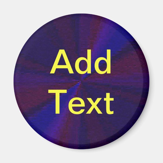 Kreislaufpatchwork Blau bis Lila Magnet (Vorne)