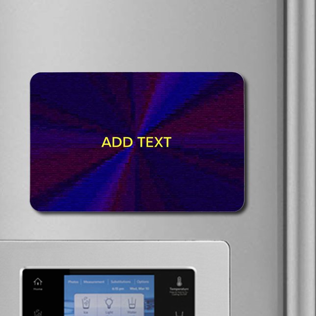 Kreislaufpatchwork Blau bis Lila Magnet (Circular Gradient Patchwork Blue to Purple Magnet)