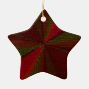 Kreislaufpatchwork Rot bis Grün Keramik Ornament