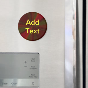 Kreislaufpatchwork Rot bis Grün Magnet