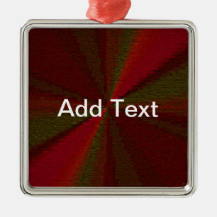 Kreislaufpatchwork Rot bis Grün Silbernes Ornament