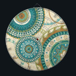 Kreismuster Dartscheibe<br><div class="desc">© Veronique Charron/wildes Apple. Dieses Bild der Kreismuster kennzeichnen Blau- und Goldfarben. Das Bild hat einen gefärbten Tan, gemusterten mit Blumenhintergrund.</div>