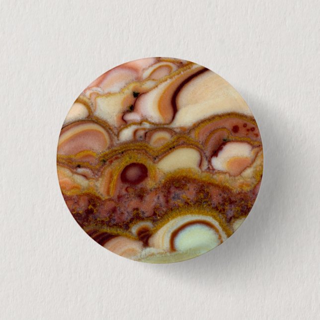 Kreismuster des Onyx-Steins Button (Vorderseite)
