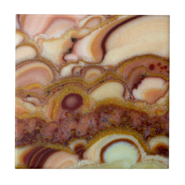 Kreismuster des Onyx-Steins Fliese (Vorderseite)