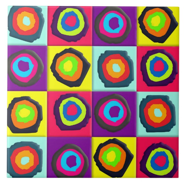 Kreismuster Fliese (Vorderseite)