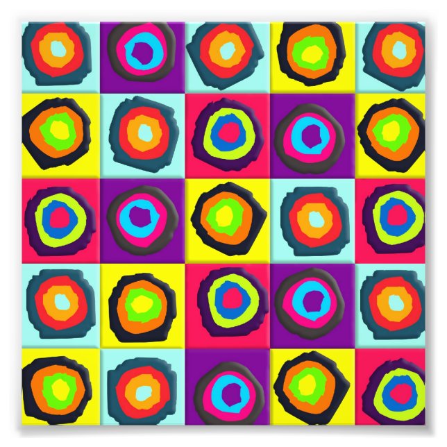 Kreismuster Fotodruck (Vorne)