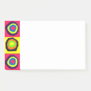 Kreismuster Post-it Klebezettel