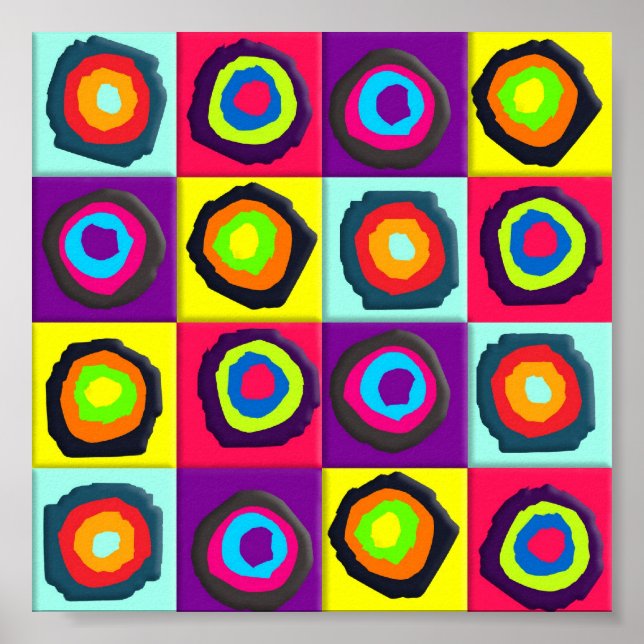 Kreismuster Poster (Vorne)
