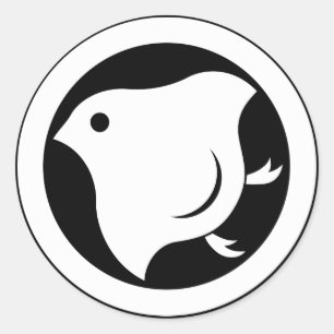 Kreispfeife Runder Aufkleber