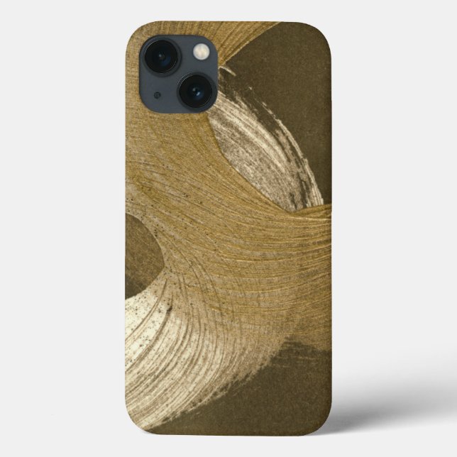 KreisSandsturm in TAN und in dunklem Brown Case-Mate iPhone Hülle (Rückseite)