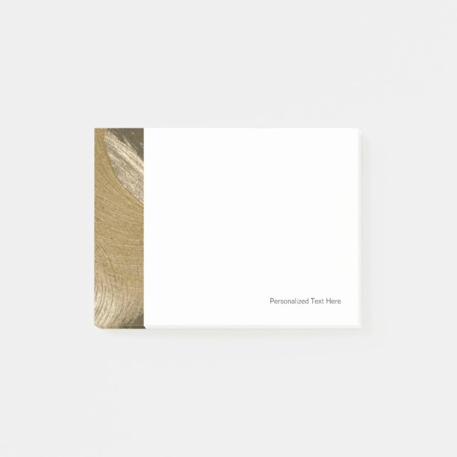 KreisSandsturm in TAN und in dunklem Brown Post-it Klebezettel (Vorderseite)