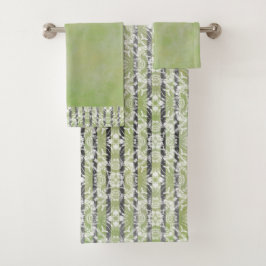 Kreissenmuster Badhandtuch Set