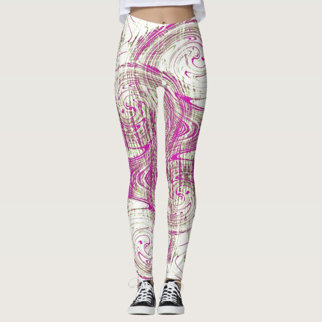 Kreiswellen Leggings (Vorderseite)