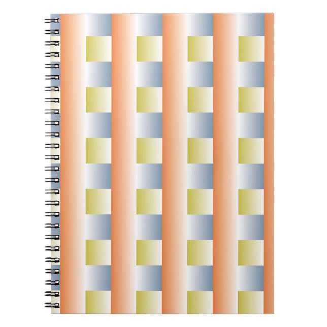 Krekel Fantasy-Gradient Wiederholmuster-Designer Notizblock (Vorderseite)