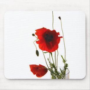 Kremeisauflagemohnblumen Mousepad