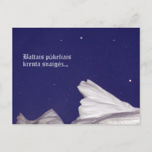 Krenta sniegas Postcard Postkarte