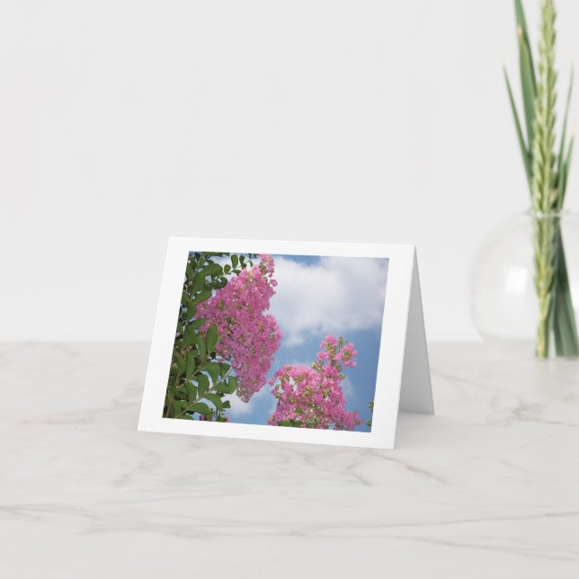 Krepp-Myrte-Anmerkungs-Karte Karte (Vorderseite)