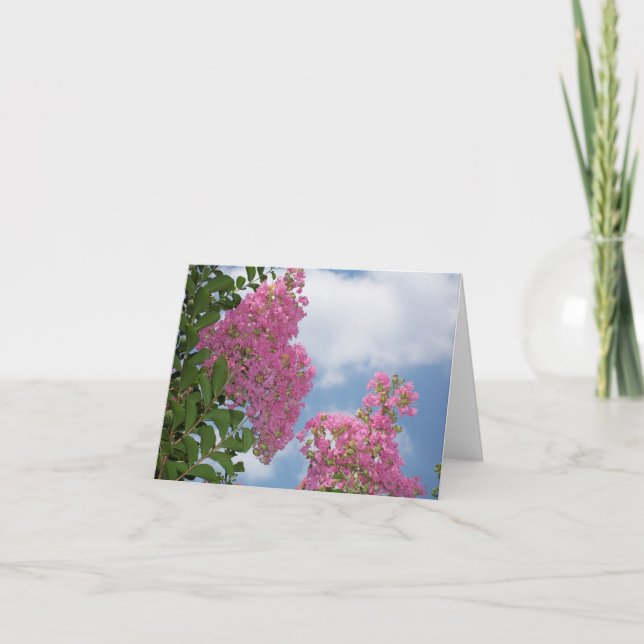 Krepp Myrte Notecard Karte (Vorderseite)