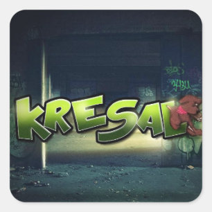 Kresal der Offizielle Mixtape-Aufkleber Quadratischer Aufkleber